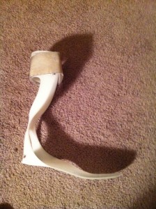 The off the shelf AFO. AFO (ankle-foot orthosis)