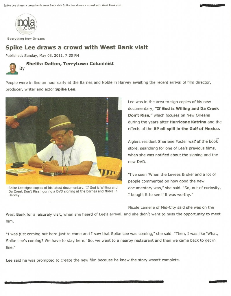 Nicole Talks About Spike Lee