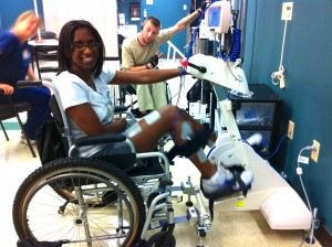 This is the Functional Electrical Stimulation (FES) device