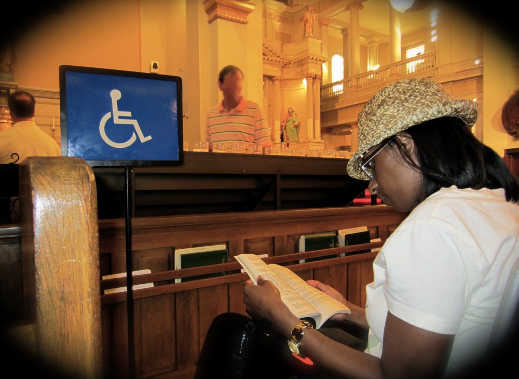 That’s me in church looking for answers.